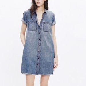Madewell Blue Denim Mini Dress
